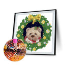 Xmas Cartoon Bear Diamond Painting Kits Partial Special Shaped Drill (KA446)