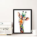 5D DIY Diamond Painting Cute Colorful Giraffe Cross Stitch Embroidery Kits Newly