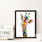5D DIY Diamond Painting Cute Colorful Giraffe Cross Stitch Embroidery Kits Newly