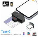 USB-C Type C Smart Card Reader ID/Bank/SIM Cloner CAC Adapter Reader`