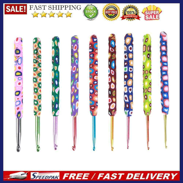 9pcs Knitting Needles Yarn Crochet Needle Weaving Crochet Hook DIY Craft Tool
