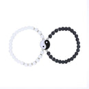 Yin Yang Paired Jewelry Fashion Couple Bracelets Tai Chi Best Friends Beaded