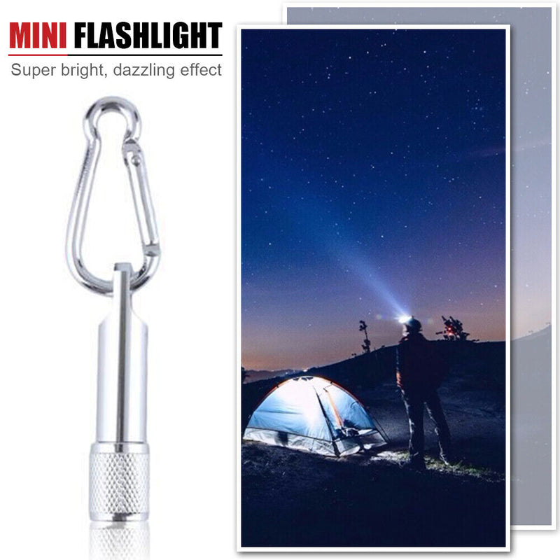 Portable Mini LED Aluminum Keychain Flashlight Light for Home Outdoor Camping
