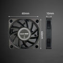 Silent Fan for Computer Cases Chassis Cooling Fan Hydraulic Bearing (6cm)