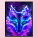 Full Cross Stitch Art Paint 11CT Stamped Glitter Fox Embroidery Wall Ornament