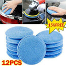 12PCS 5" Microfiber Foam Sponge Polish Wax Applicator Car Detailing Cleani hot.
