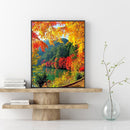 5D DIY Diamond Painting maple forest Drill Rhinestone Mosaic Art Picture Ho