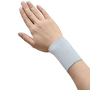 Elastic Wristband Summer Ice Silk Sport Cycling Wrist Brace (White 8cm) Newly