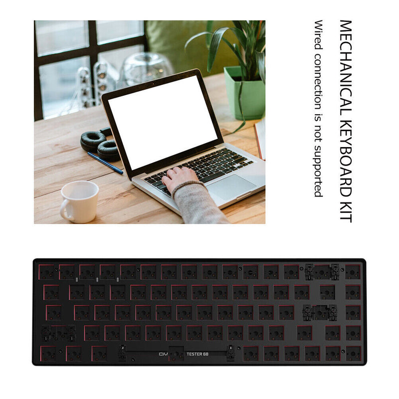 Hot Swap Keyboard Kit Customized Bluetooth-compatible Mechanical Keyboard Kit