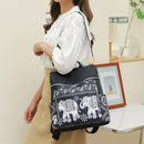 #A Retro Ethnic Backpack Women Girl Oxford Cloth School Casual Travel Rucksacks