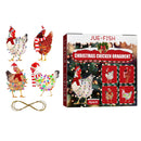 4pcs Scarf Chicken Hanger for Festival Scarf Chicken Pendant Christmas Orna