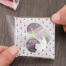 Gift Packages Plastic Cookie Pocket Cute Bow Design Candy Bag Self-Adhesive