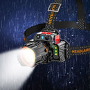 Flashlight USB Rechargeable COB Headlight LED Headlamp Head Torch Fishing Light