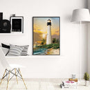 Lighthouse Full Round Diamond Embroidery Rhinestone Painting Mosaic Cross Stitch