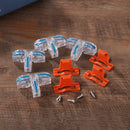 Push-in Terminal Block 4 Sets T Type Fast Wire Splitter Connector (Blue) Newly