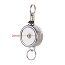 Name Card Anti-Lost Clip Stationery Key Ring Retractable Lanyards Badge Holder