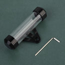 Black Waterproof Motorcycle Motorbike Tube Tax Disc Cylindrical Holder Newly