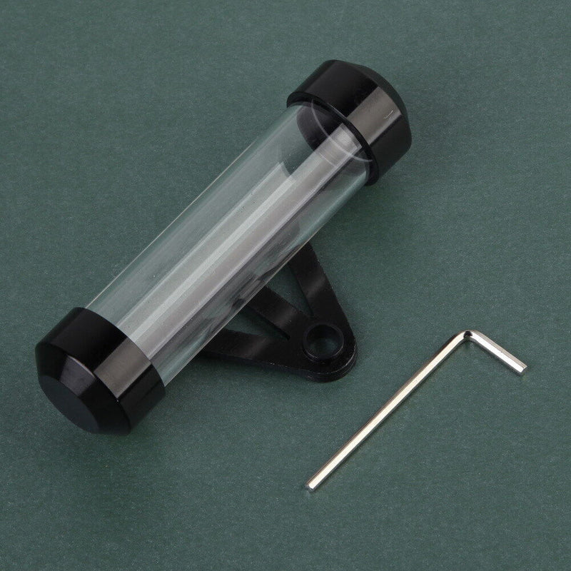 Black Waterproof Motorcycle Motorbike Tube Tax Disc Cylindrical Holder Newly