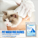 6pcs Cleaning Gloves No Rinse Available Cleaning Massage Gloves Pet Accessories