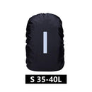 Waterproof Backpack Rain Cover Antislip Cross Buckle Strap (Black S)