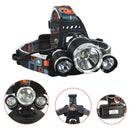 LED Headlamp Flashlight T6 3 Lights 800LM Waterproof Outdoor Camping Headli