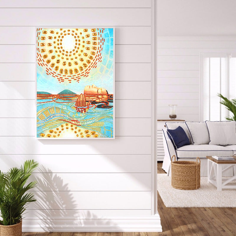 DIY Part Special Shaped Drill Diamond Painting Sleepy Buddha Mosaic Kit Decor