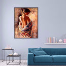Round Picture DIY 5D Charming Woman Drill Diamond Painting Full Kit Craft Newly