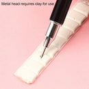 Dual Heads Gem Picking Point Drill Pen Diamond Painting Wax Pencil (Black)