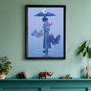 Goldfish Girl Diamond Painting Rhinestone Full Round Drill for Room Decoration