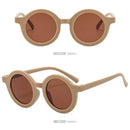 Summer Kids Girl Boy Sunglasses Children Round Sun Glasses UV400 (Brown) Newly