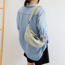 Portable Women Fashion Canvas Messenger Bag Large Capacity Solid Shoulder Pouch
