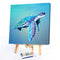 Swimming Turtle Canvas Paint By Numbers Oil Hand Painted Drawing Kit Home D