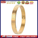 Luxury Cuff Bracelet Carving Roman Numeral Jewelry Birthday Gift for Men Wo