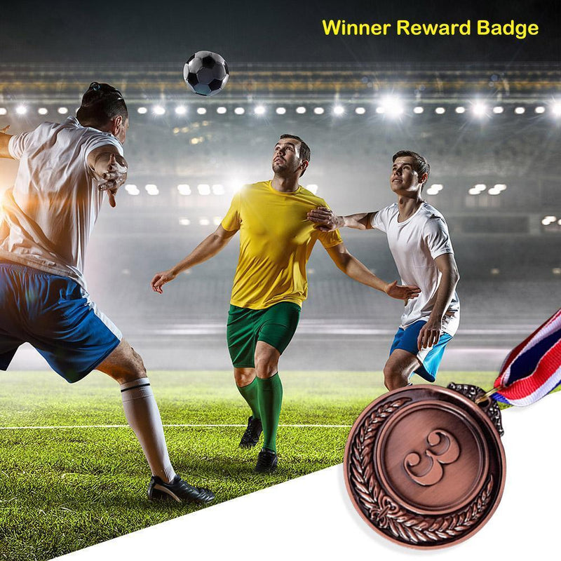 10pcs Children Award Medal Winner Reward Badge Outdoor Game Prize(Bronze 3)