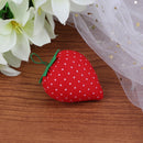 Manual Needle Insert Bag Strawberry Cross Stitch Embroidery Pin Cushion Hol