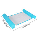 Water Hammock Inflatable Floating Swimming Pool Lounge Chair (Light Blue) Newly