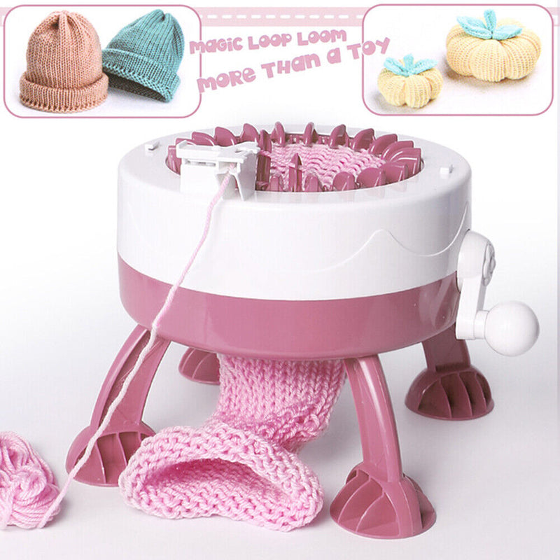 22 Needles Handmade Wool Knitting Machine Rotating Sewing Tool for Kids Newly
