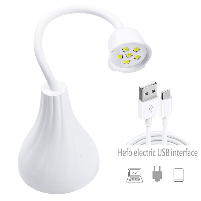 Adjustable Phototherapy Machine Nail Baking Light Quick Drying USB Rechargeable