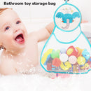 Baby Cartoon Bath Water Toys Hanging Net Ocean Balls Storage Bag (Elephant)