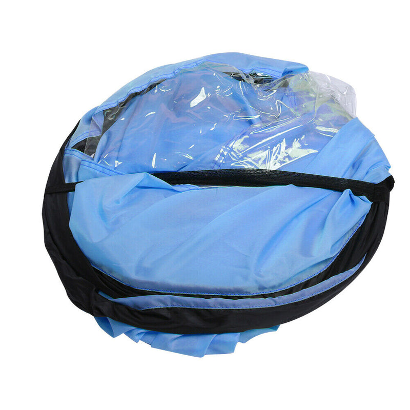 Foldable Kayak Boat Wind Sail Paddle Sailing Canoe Boat Wind Window (Blue) Newly