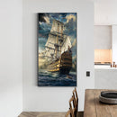 Sailboat Oil Paint By Numbers Kits Canvas Picture Wall Art DIY Craft Coloring