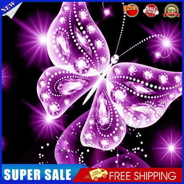 5D DIY Diamond Painting Kits Full Round Drill Butterfly Picture Wall Decora