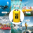 2L Waterproof Dry Bag Swimming Outdoor Drift Kayaking Storage Pack (Yellow)