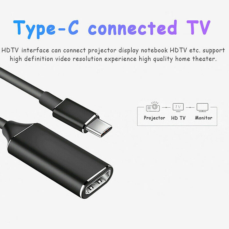 USB 3.1 USB-C to HDMI Adapter Male to Female Converter Adapter Cable for Laptop