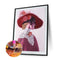 Special Shaped 5D Lady with Bowler Hat Kit DIY Diamond Painting (Y146) Newly