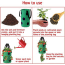 Hanging Strawberry Planter 2pcs Upside-Down Vegetable Glow Bag for House Garden