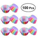 100pcs Paper Cupcake Cup Aluminium Foil Muffin Baking Cups Bakeware Mold Newly