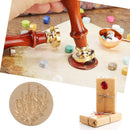 Wood Handle Paint Seal Retro Plant Pattern DIY Wax Seal Stamp Decor (C177) Newly