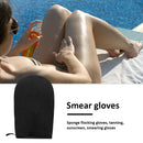 Body Self Tan Lotion Applicator Glove Body Care Sponge Flocked Glove (Black