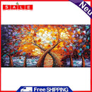 Flower Tree by Lake Oil Paint By Numbers Kits Picture Wall DIY Home Decoration